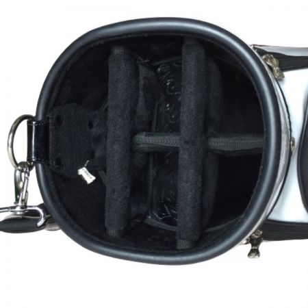  M・U・SPORTS  キャディバッグ 8.5型 4.8kg ホワイト ヘッドカバー付