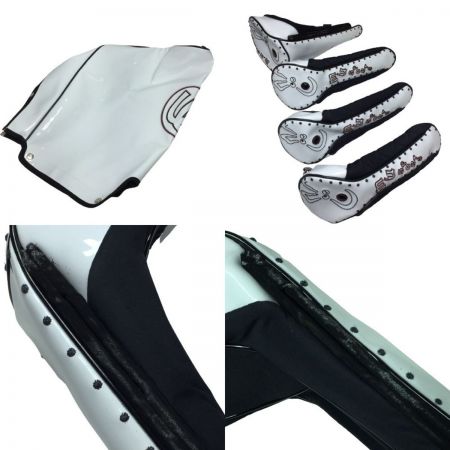  M・U・SPORTS  キャディバッグ 8.5型 4.8kg ホワイト ヘッドカバー付