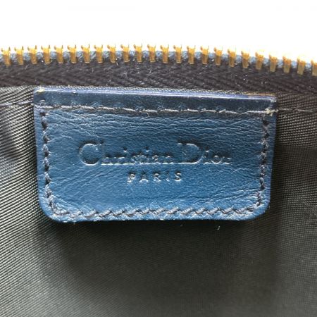  Christian Dior クリスチャンディオール トロッター ハンドバッグ MC0071 ネイビー サドルバッグ