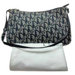 ◎◎ Christian Dior クリスチャンディオール トロッター ハンドバッグ PZ0092 ブラック アクセサリーポーチ Bランク