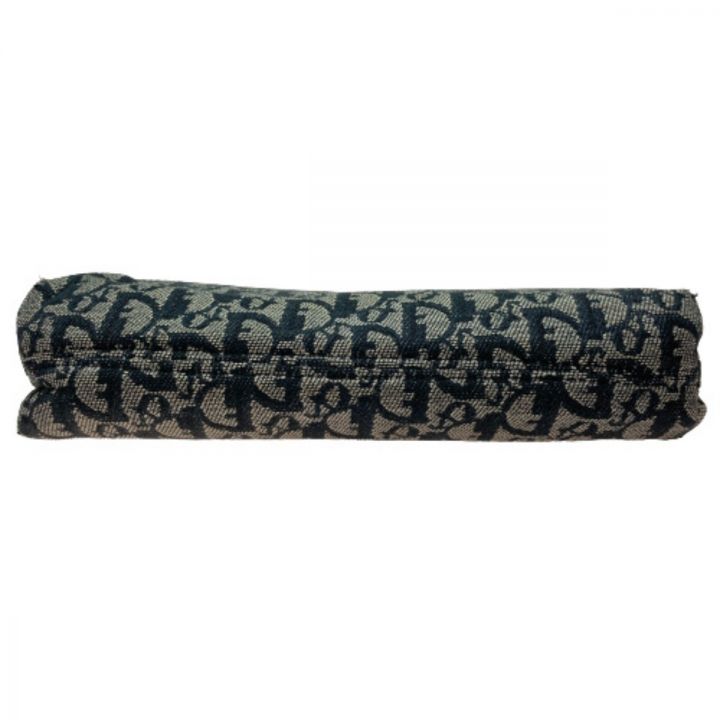 中古品ChristianDiorトロッター柄ジャガードバッグ、ポーチ、ブラック系 中古品ChristianDiorトロッター柄ジャガードバッグ、ポーチ、ブラック