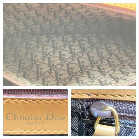  Christian Dior クリスチャンディオール ハンドバッグ ベージュ x ゴールド金具 ワンショルダーバッグ