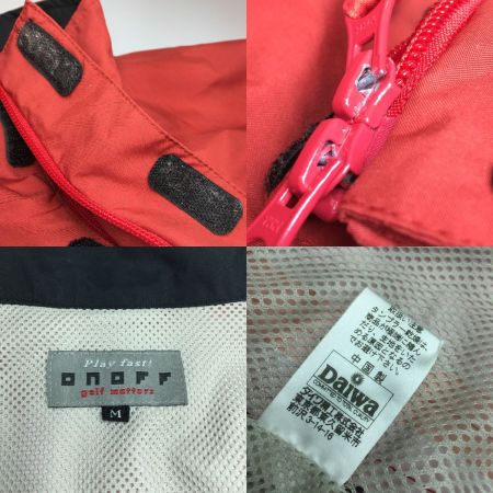  ONOFF オノフ レインウェア 上下セット サイズM レディース レッド
