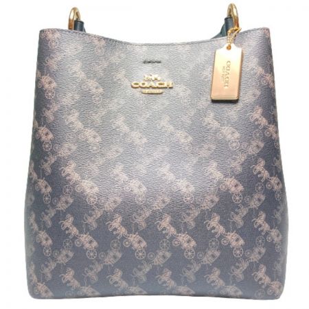  COACH コーチ タウンバケット ホース＆キャリッジ A2081-236 ブラック ハンドバッグ ショルダーバッグ 2WAY