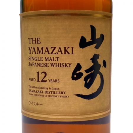【北海道内限定発送】 YAMAZAKI 山崎/サントリー シングルモルトウイスキー 山崎 12年 43％ 700ml 未開栓
