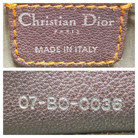  Christian Dior クリスチャンディオール トロッター ハンドバッグ 07-BO-0036 ブラウン ヴィンテージ CDロゴ