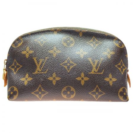  LOUIS VUITTON ルイヴィトン モノグラム ポシェット・コスメティック M47515 ブラウン ポーチ 剥がれあり