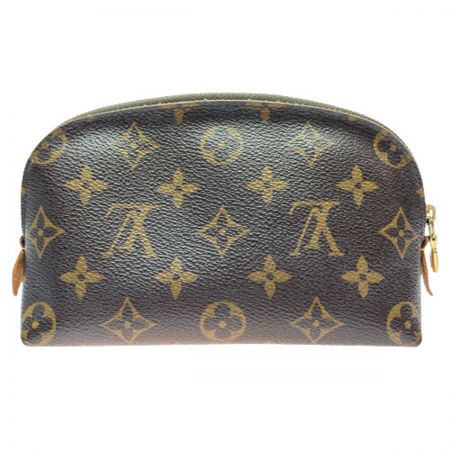  LOUIS VUITTON ルイヴィトン モノグラム ポシェット・コスメティック M47515 ブラウン ポーチ 剥がれあり