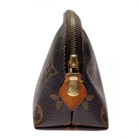  LOUIS VUITTON ルイヴィトン モノグラム ポシェット・コスメティック M47515 ブラウン ポーチ 剥がれあり