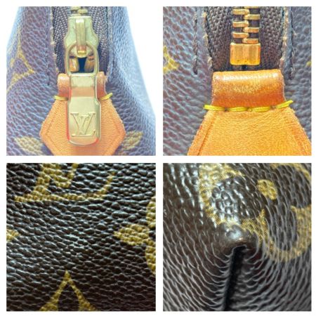  LOUIS VUITTON ルイヴィトン モノグラム ポシェット・コスメティック M47515 ブラウン ポーチ 剥がれあり