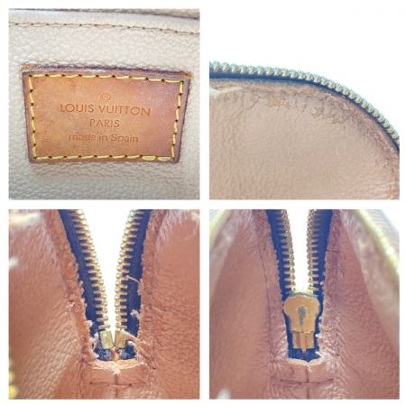  LOUIS VUITTON ルイヴィトン モノグラム ポシェット・コスメティック M47515 ブラウン ポーチ 剥がれあり