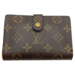 ◎◎ LOUIS VUITTON ルイヴィトン モノグラム ポルトモネ・ビエ ヴィエノワ がま口財布 M61663 ブラウン ダメージ多 Cランク