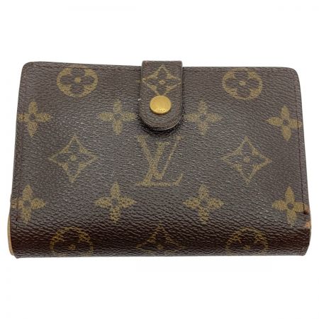  LOUIS VUITTON ルイヴィトン モノグラム ポルトモネ・ビエ ヴィエノワ がま口財布 M61663 ブラウン ダメージ多