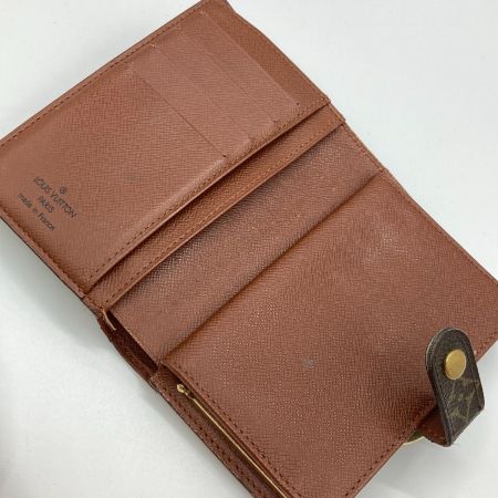  LOUIS VUITTON ルイヴィトン モノグラム ポルトモネ・ビエ ヴィエノワ がま口財布 M61663 ブラウン ダメージ多