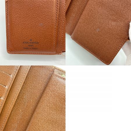  LOUIS VUITTON ルイヴィトン モノグラム ポルトモネ・ビエ ヴィエノワ がま口財布 M61663 ブラウン ダメージ多