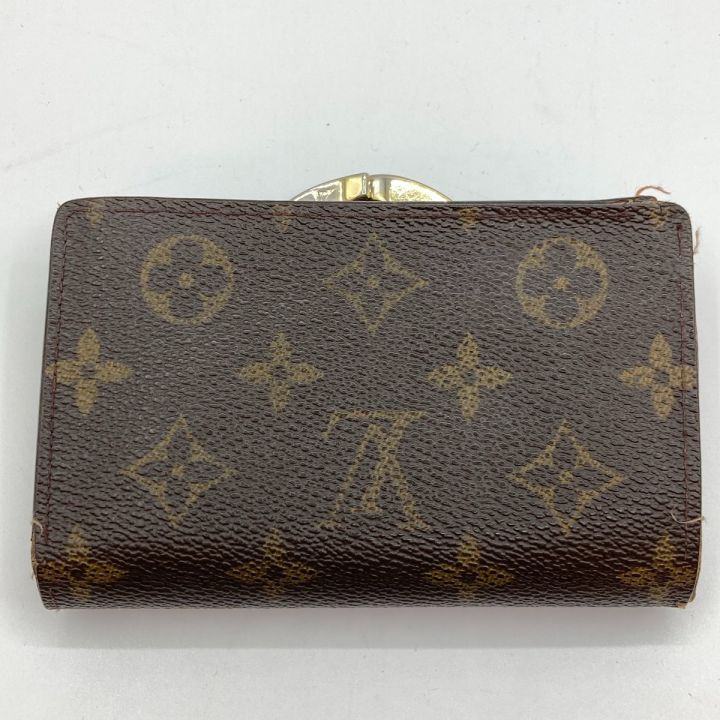 未使用品 LOUIS VUITTON ルイ ヴィトン ポルトモネ・ビエ・ヴィエノワ 折り財布 M61663 がま口 モノグラム ブラウン