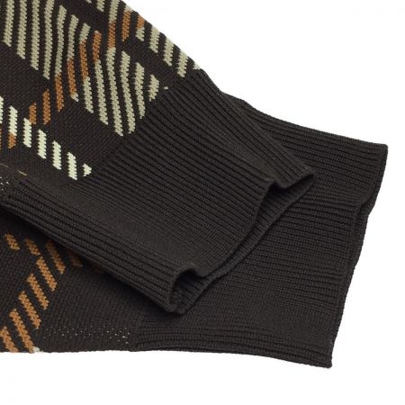  IRISHMAN アイリッシュマン オリジナルチェックニット メンズ Lサイズ ブラウン