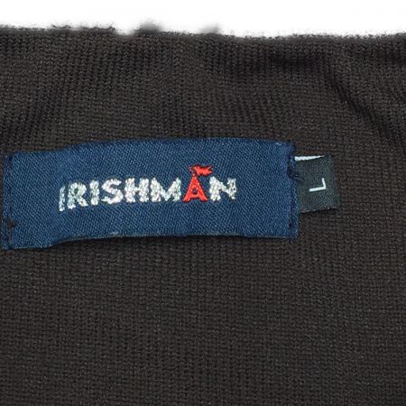  IRISHMAN アイリッシュマン オリジナルチェックニット メンズ Lサイズ ブラウン