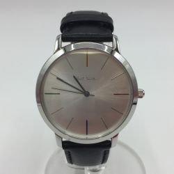 ◎◎ Paul Smith ポールスミス  腕時計 1005 クォーツ 革ベルト メンズ 文字盤シルバー 1005 中古品 Bランク