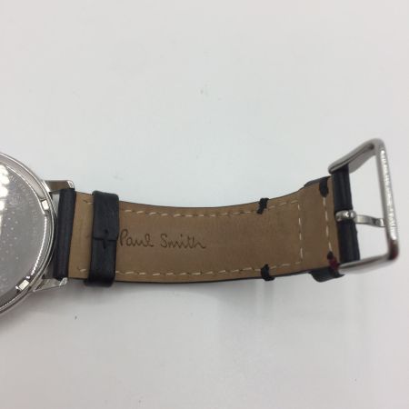  Paul Smith ポールスミス  腕時計 1005 クォーツ 革ベルト メンズ 文字盤シルバー 1005 中古品