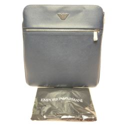 ◎◎ EMPORIO ARMANI エンポリオアルマーニ メッセンジャーバッグ Y4M184 YLA0E 81072 ネイビー ブルーインディゴ Aランク