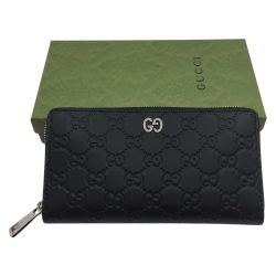 ◎◎ GUCCI グッチ ラウンドファスナー財布　ブラック　 473928-525040 ブラック 箱付き Aランク