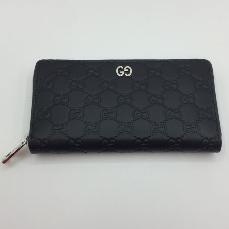  GUCCI グッチ ラウンドファスナー財布　ブラック　 473928-525040 ブラック 箱付き