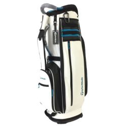 ◎◎ TaylorMade テーラーメイド キャディバッグ 9.5型 47インチ対応 5分割 2.7kg TB649 ホワイト シティテック カートタイプ  Aランク