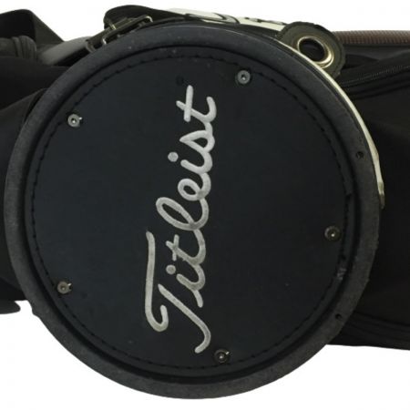  Titleist タイトリスト キャディバッグ 9型 6分割 黒x白x赤