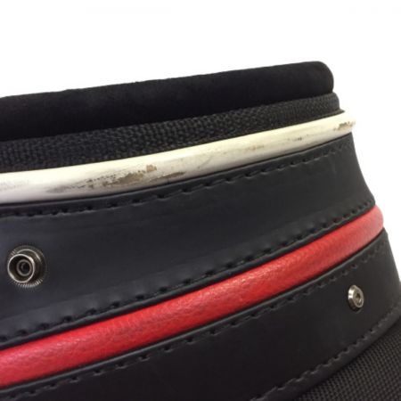  Titleist タイトリスト キャディバッグ 9型 6分割 黒x白x赤