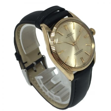  ROLEX ロレックス オイスターパーペチュアル 1005 K14 1005 自動巻 腕時計 ベルト社外