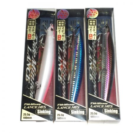  DUO デュオ タイドミノーランス 140S 北海道限定 3個セット 25.5g 140mm