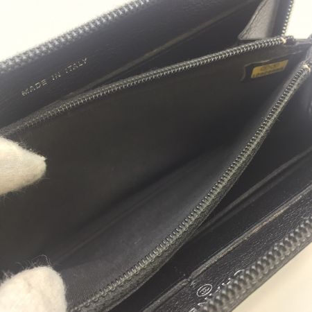  CHANEL シャネル カメリア ラウンド長財布 ブラック  A47007 箱付き