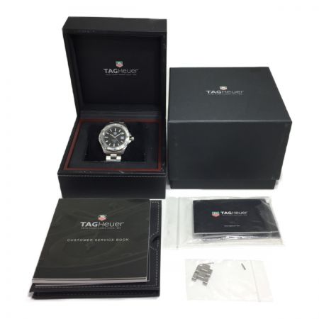  TAG HEUER タグホイヤー アクアレーサー 自動巻 キャリバー5 メンズ 腕時計 WAP2010 箱・取説・コマ付 文字盤ブラック