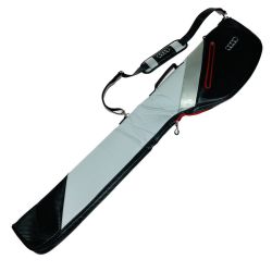 ◎◎ AUDI アウディ クラブケース ソフトケース 47インチ対応 ホワイト x ブラック ゴルフバッグ Bランク