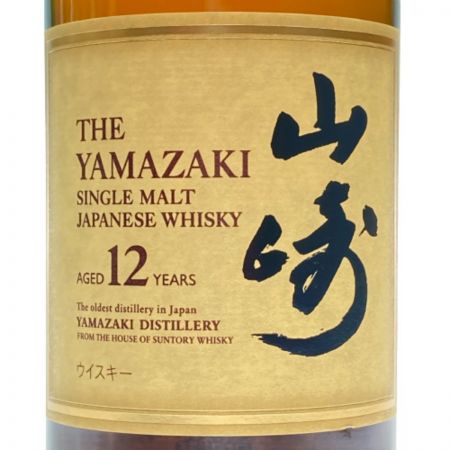 【北海道内限定発送】 YAMAZAKI 山崎/サントリー シングルモルトウイスキー 山崎 12年 43％ 700ml 未開栓