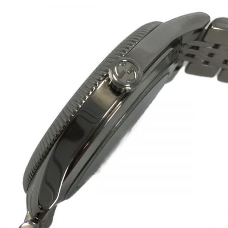  GUCCI グッチ Gタイムレス 自動巻 腕時計 126.3 YA126353 箱・コマ付 文字盤ブラック タイガー