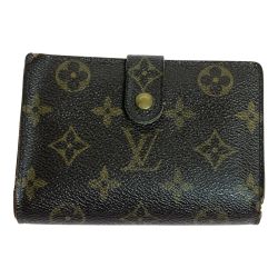 ◎◎ LOUIS VUITTON ルイヴィトン モノグラム ポルトモネ・ビエ ヴィエノワ がま口財布 M61663 ブラウン ダメージ多 Cランク