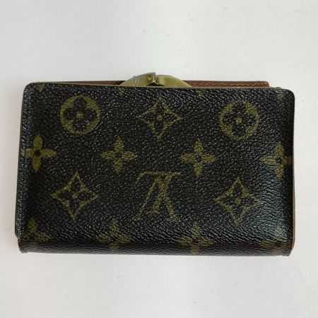  LOUIS VUITTON ルイヴィトン モノグラム ポルトモネ・ビエ ヴィエノワ がま口財布 M61663 ブラウン ダメージ多