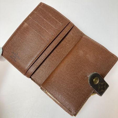  LOUIS VUITTON ルイヴィトン モノグラム ポルトモネ・ビエ ヴィエノワ がま口財布 M61663 ブラウン ダメージ多