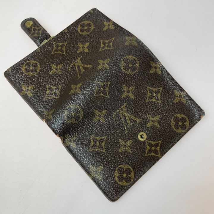 LOUIS VUITTON ルイヴィトン モノグラム ポルトモネ・ビエ ヴィエノワ がま口財布 M61663 ブラウン  ダメージ多｜中古｜なんでもリサイクルビッグバン