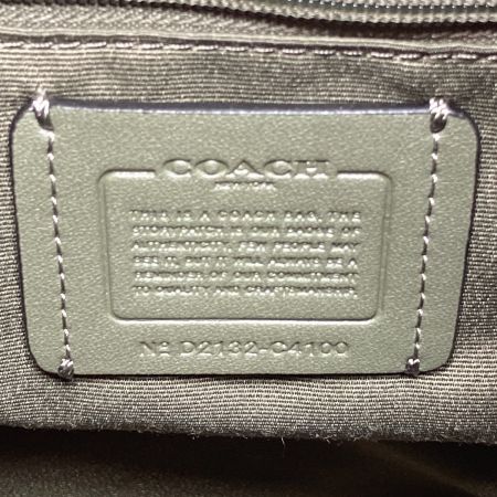  COACH コーチ ハンドバッグ  C4100 グリーン ショルダーバッグ 2WAYバッグ 巾着型