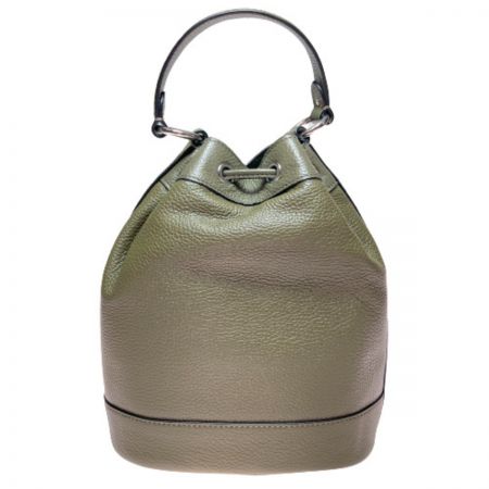  COACH コーチ ハンドバッグ  C4100 グリーン ショルダーバッグ 2WAYバッグ 巾着型