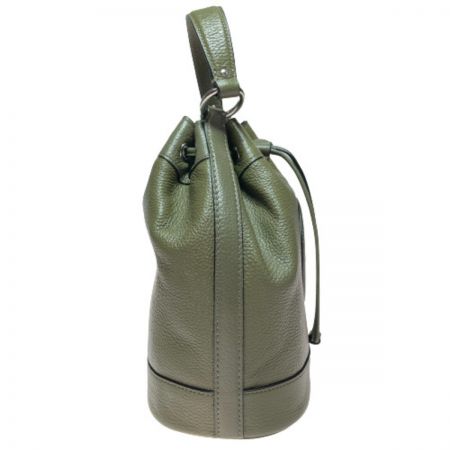  COACH コーチ ハンドバッグ  C4100 グリーン ショルダーバッグ 2WAYバッグ 巾着型