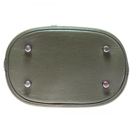  COACH コーチ ハンドバッグ  C4100 グリーン ショルダーバッグ 2WAYバッグ 巾着型