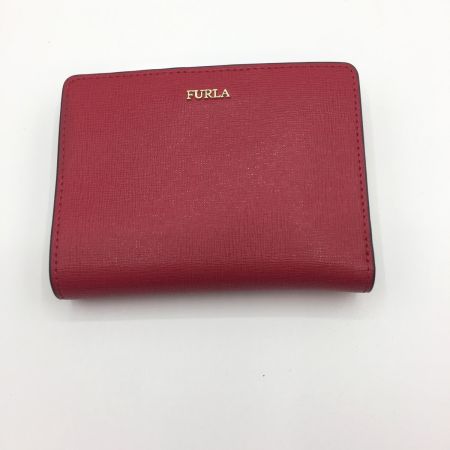  FURLA フルラ 財布 2つ折り財布  　箱付き 943513 レッド 中古品