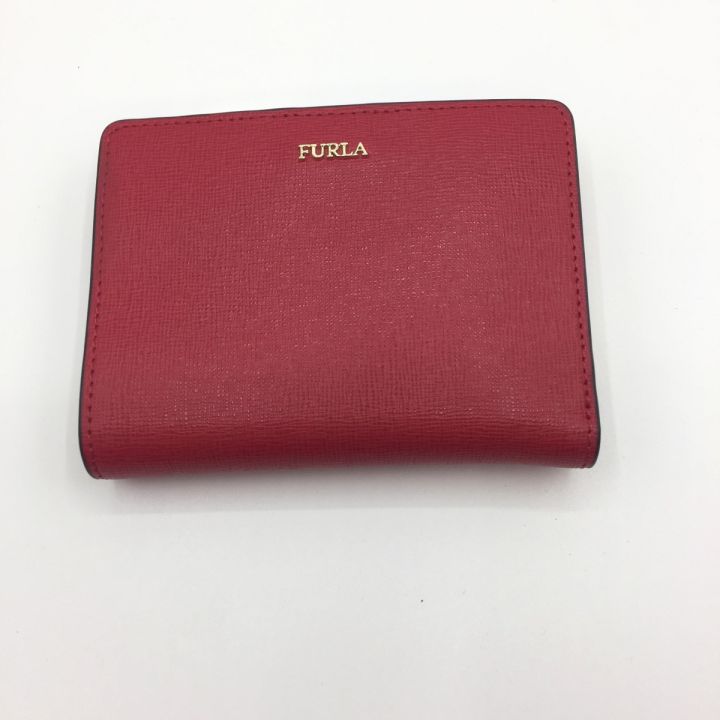 FURLA フルラ 財布 2つ折り財布 箱付き 943513 レッド 中古品｜中古｜なんでもリサイクルビッグバン