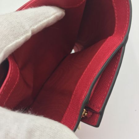  FURLA フルラ 3つ折り財布 FURLA 872819　財布  872819 レッド 中古品