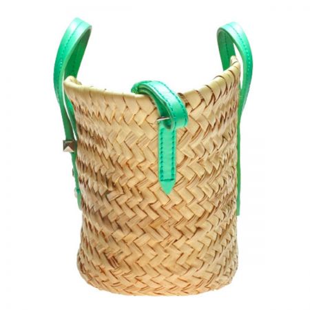  JIMMY CHOO ジミーチュウ MACY TOTE S ミントグリーン / ショルダーバッグ かごバッグ トート