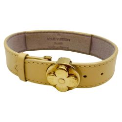 ◎◎ LOUIS VUITTON ルイヴィトン ヴェルニ グッドラックブレスレット M91411 ベージュ Bランク